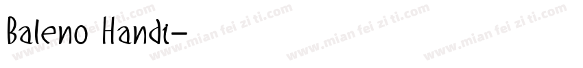 Baleno Handi字体转换